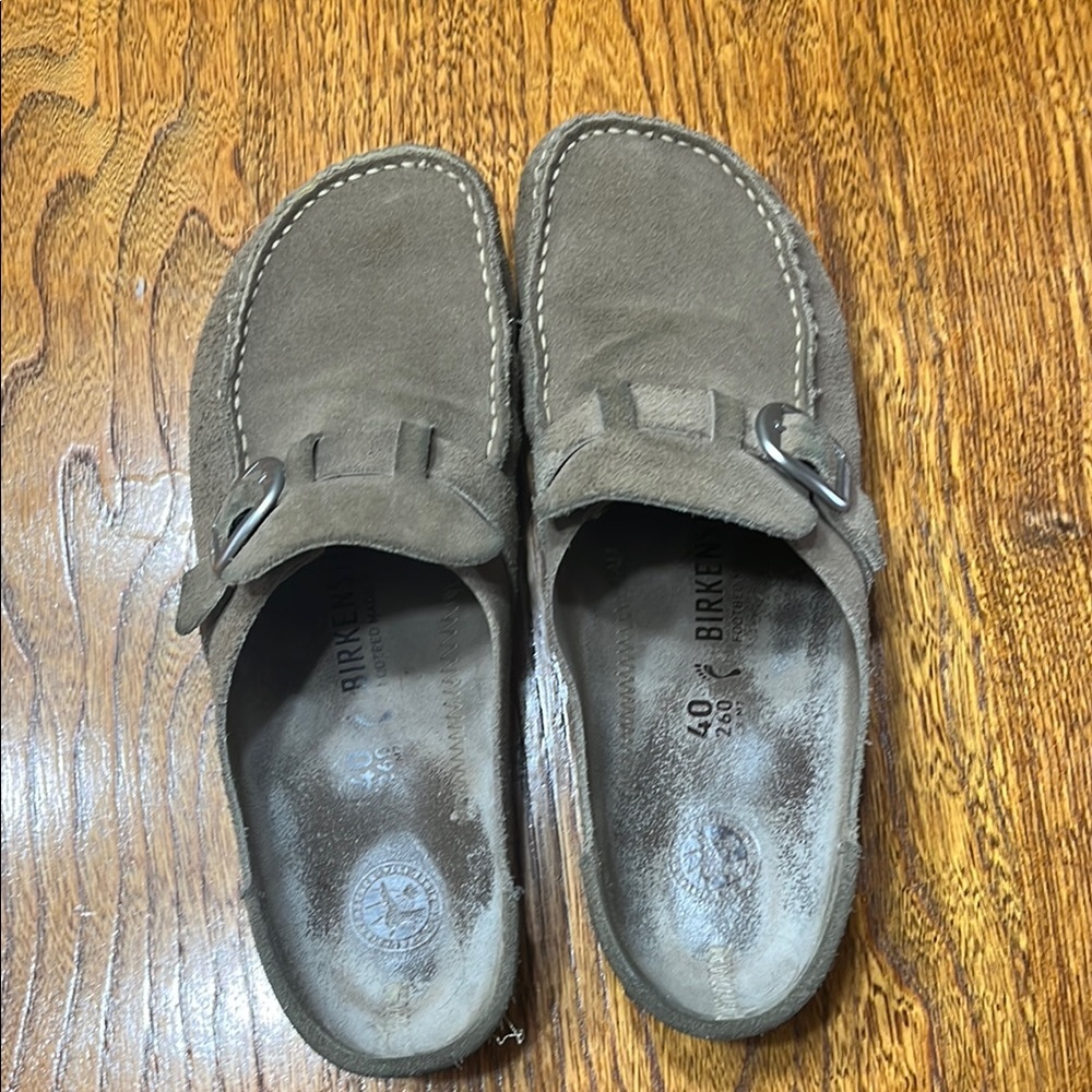 Birkenstock Women’s Brown Suede Slip-On Shoes